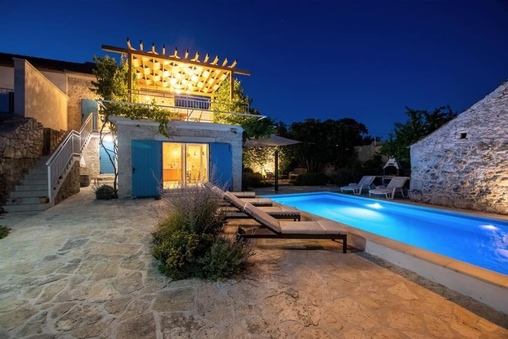 Villa Stone House Kula Milica Mala Cista Exterior foto